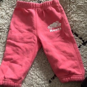Roots Pink Sweatpants (6-12 months)